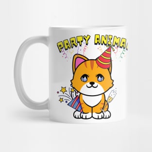 Party Animal - Orange cat Mug